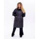 Женская стеганная куртка-пальто в батал размерах