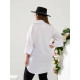 Жіноча вільна блузка із софту в Батал розмірах
