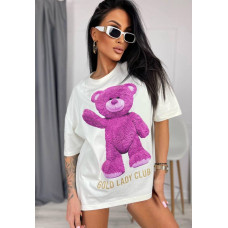 Жіноча футболка з принтом ведмедя
