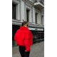 Жіночий пуфер демісезон червоного кольору
