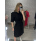 Жіноча Італійська сукня-сорочка classic чорного кольору