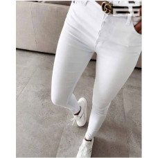 Жіночі джинси skinny білого кольору