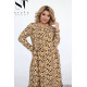 Жіноча сукня вільного крою леопард Батал