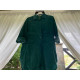 Жіноча італійська "Oversize" сорочка темно-зеленого кольору