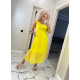 Жіноча вільна сукня maxi жовтого кольору "Alisa"